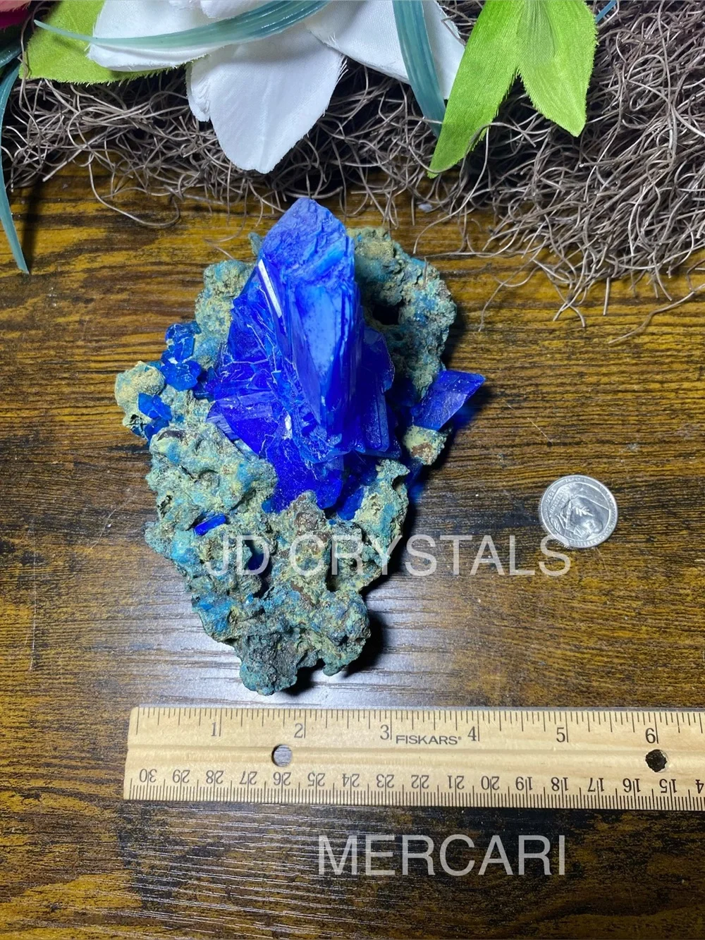 Blue Chalcanthite On Matrix
